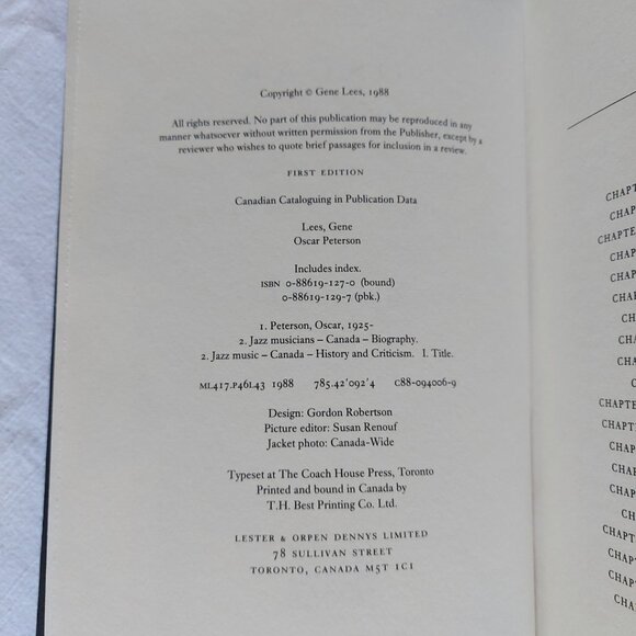 OSCAR PETERSON The Will to Swing Jazz 1st Ed 1988 HC DJ Like New Gene Lees - Picture 5 of 13